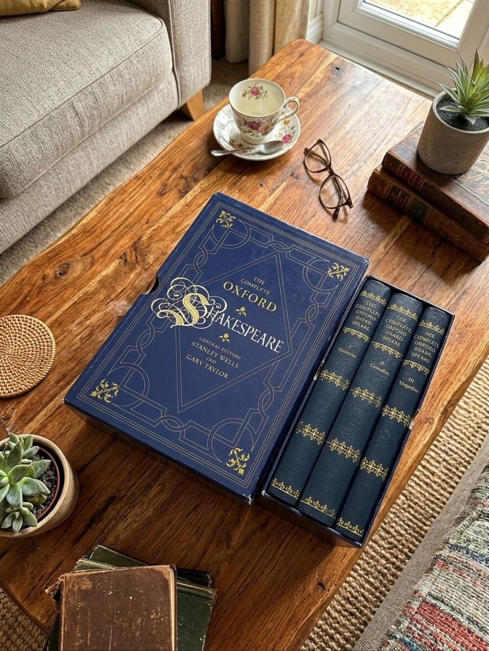 The Complete Oxford Shakespeare 3-Volume Boxed Set (Hardcover) 📚